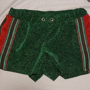Semi sheer Glitter shorts